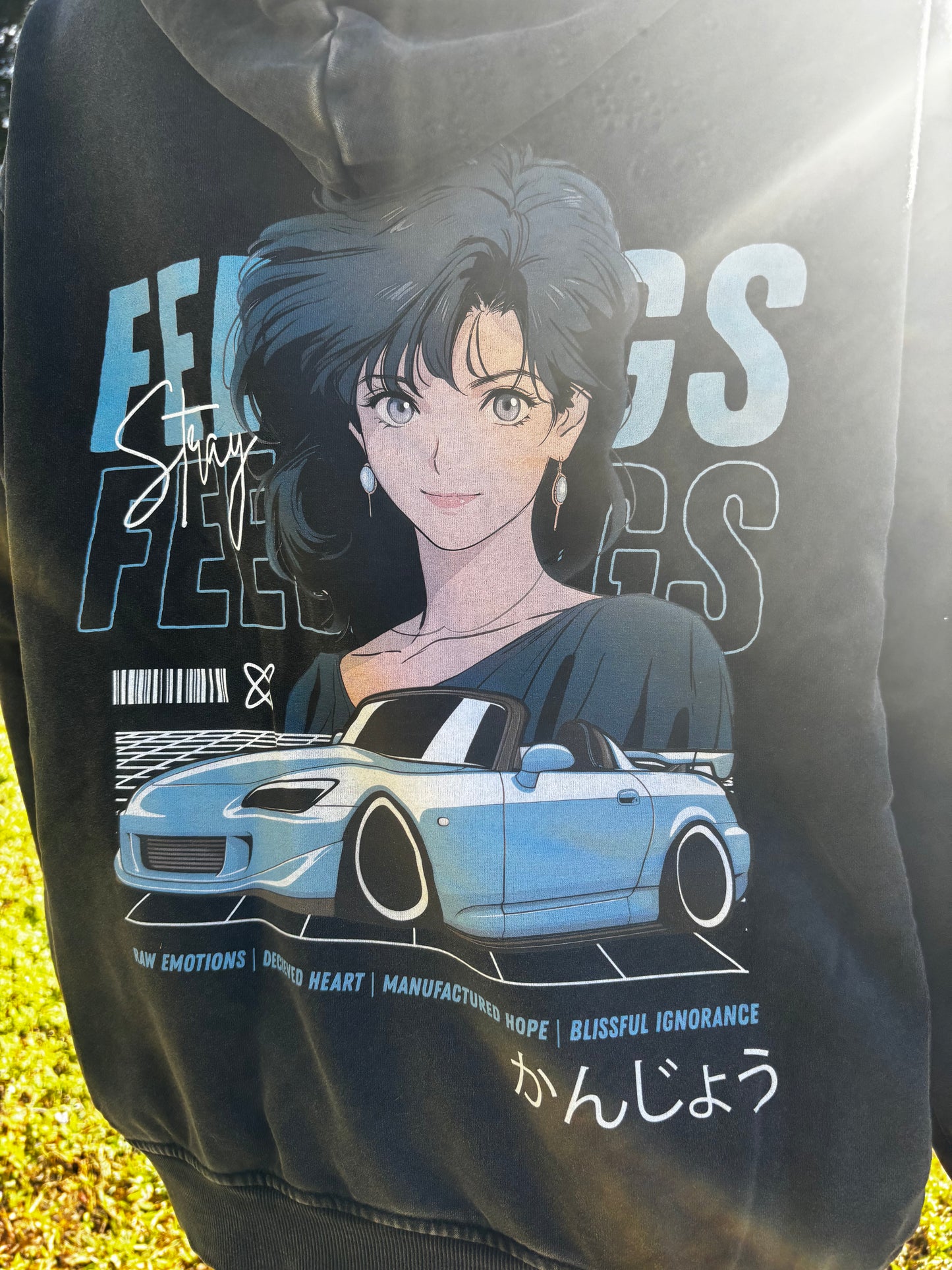 Stray Feelings S2K Anime Oversized Hoodie