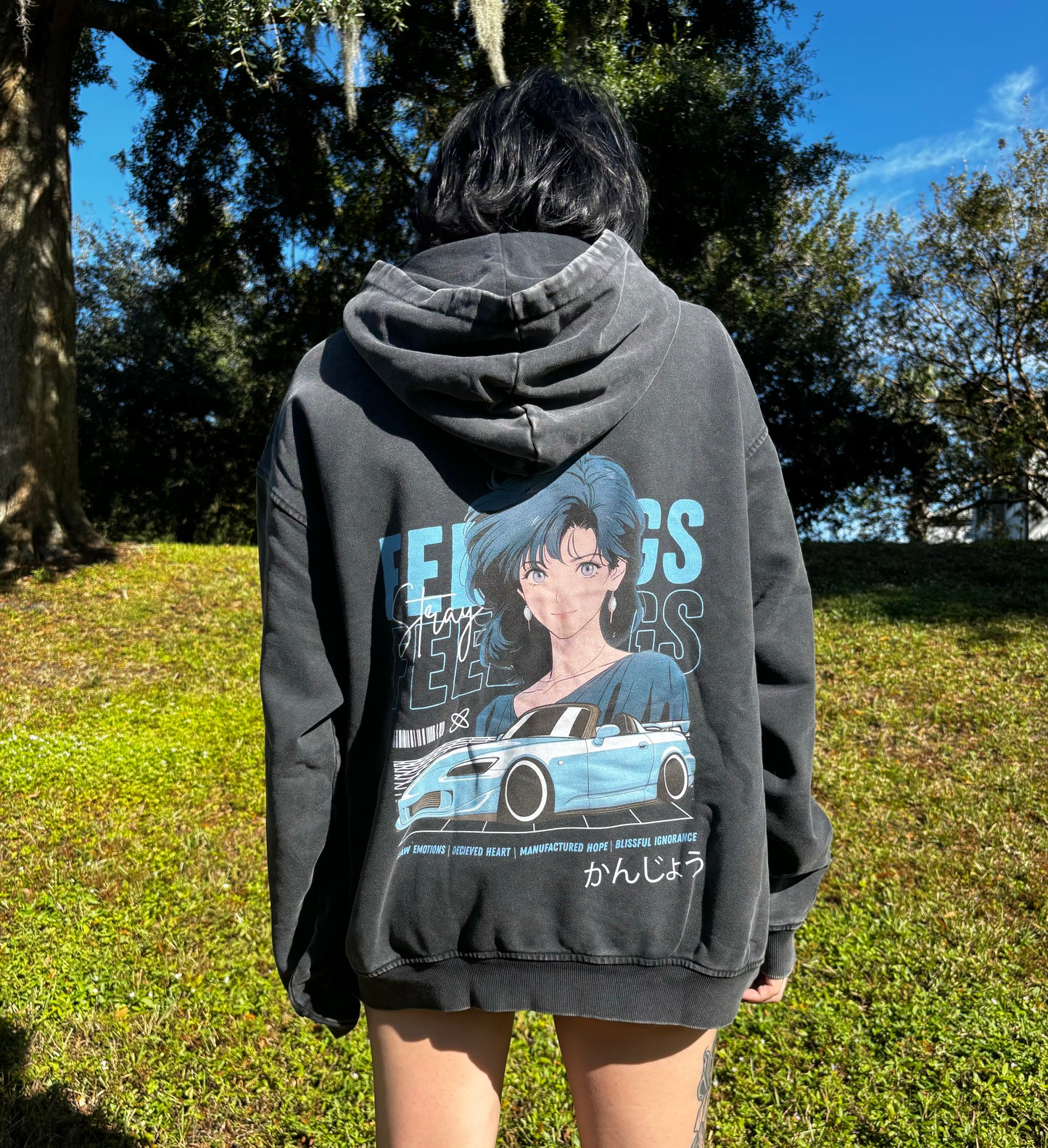 Stray Feelings S2K Anime Oversized Hoodie