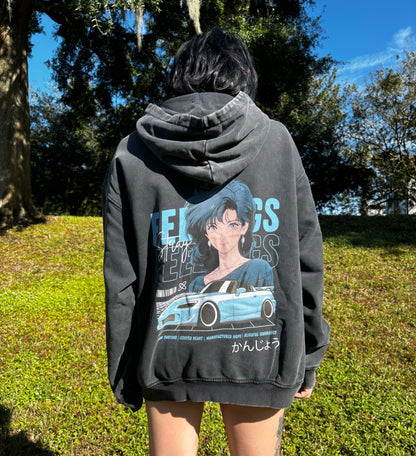 Stray Feelings S2K Anime Oversized Hoodie