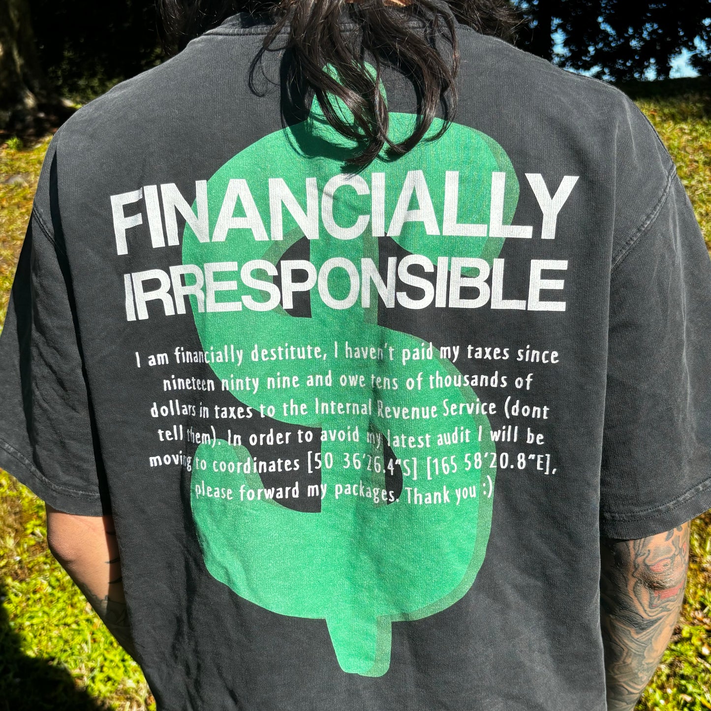 Financially Irresponsible Oversized T-Shirt