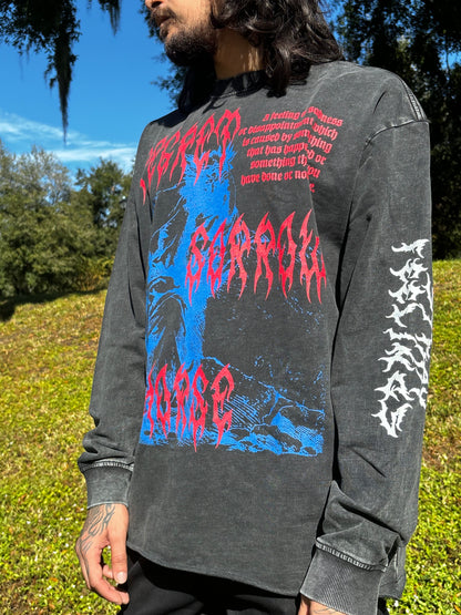 REGRET Faded Long Sleeve T-Shirt